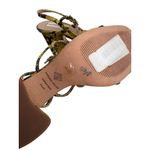 Antonio Melani Yellow Snake Print Sandals Heels Size 7.5 NEW NWOB Photo 3