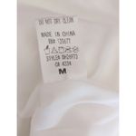 TIC TOC White Satin Bodycon Mini Dress Women's MEDIUM Party Cottage Core NWT Photo 5