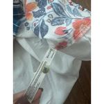 Anthropologie Real Fun Wow Embroidered Floral Top White Large Boho Cottagecore Photo 4