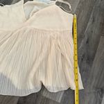 Paper Crane Butter yellow pastel plisse pleated chiffon babydoll tank Photo 2