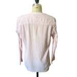J.Crew Pink & White Striped Tunic Cotton Shirt Size 12 Photo 2