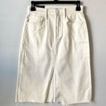 joe's jeans Joe’s Jeans Denim High Rise Front Slit Midi Skirt 24 Photo 2