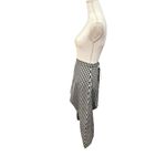New Burberry Black and White Gingham Asymmetric Handkerchief Hem Skirt, size 4 Photo 1