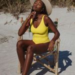 Beach Riot NEW Reese Rib One-Piece Swimsuit Size Small Photo 0