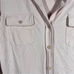 J. McLaughlin  Pink Nylon Roll Tab Sleeve Top‎ Photo 2