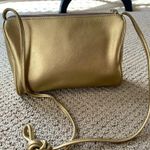 Etienne Aigner Leather Crossbody in Metallic Gold Photo 3