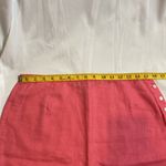136 Vintage 90’s Gap Linen Pink frayed hem Skirt 10 Princess Preppy Old Money Photo 2