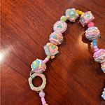 Handmade Painted Colorful Beaded Baby Keyring Keychain Green Photo 5