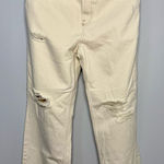 BDG NEW  Urban Outfitters Off White Straight Leg Mid Rise Slim Fit Jeans | 32x32 Photo 0