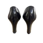 Ralph Lauren 90'S/Y2K VTG. BLACK LEATHER TASSEL HEELS SZ. 5 1/2. Photo 6