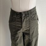 Joie  Women's Violette High Rise Cropped Utilit Jeans, Army Green, size 25, NWT Photo 3