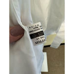Emma Willis NWT Women's Pleated Front Cotton Dress Shirt in White Size Medium Photo 8