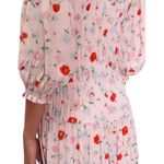 Samsoe Samsoe Sarami Floral Print Midi Dress Aop Pink Garden Size M Size M Photo 4