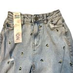 Tinseltown NWT Womens  Y2K Retro Sunflower 90s Embroidered Loose Mom Jeans - Sz 0 Photo 2