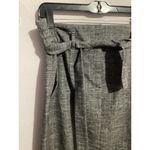 Loft  Gray Heather Tie Waist Pencil Skirt Size 8 High Waist Photo 2
