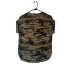 Sanctuary Green Camo Short Sleeve Front Tie Knot Button Down Shirt Women Sz S Photo 1