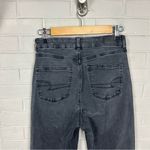 American Eagle Washed Black Curvy Mom Jeans Size 4 Long Photo 10
