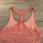 MPG Orange Geometric Women's Athletic TankTop with Built in Sports Bra Medium Photo 8