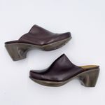NAOT Eden Dream Leather Mule Clog Deep Brown Purple Women's Size 38 US Size 7 Photo 9
