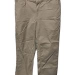 Loft Ann Taylor Khaki Crop pants women's sz 8 beige ankle chinos stretch Photo 0
