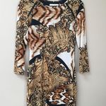 DO+BE  Animal Print Long Sleeve Dress Size Small Photo 3