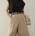 Commense Elegant Leisure Cap Sleeve Classic Top Flowy Black XS Photo 0