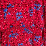 Saloni Lexie Silk Midi Dress in Scarlet Posey Size 2 Photo 7