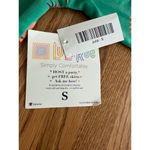 LuLaRoe Midi Dress Pullover Short Sleeve Sz Small Green Orange Polyester Spandex Photo 9