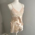 Luxurious Satin Lace Trim Pajama Set Photo 8