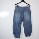 Tibi Brancusi Classic Wash Cotton Denim Sculpted Balloon Leg Jeans Blue Wash 28 Photo 3