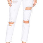 GRLFRND  Karolina High Rise Straight JEAN WHITE SANDS Distressed Sz‎ 25 NWT Photo 0