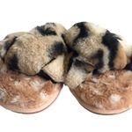 Anthropologie 🆕 Leopard Animal Print Faux Fur Slippers Photo 5