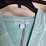 Barefoot Dreams NWT  Sunbleached 100% Cotton Bonfire Hoodie Seagreen 2X Photo 11