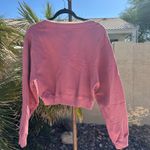 PINK - Victoria's Secret Victoria's Secret PINK V-Neck Cropped Sweatshirt Photo 2