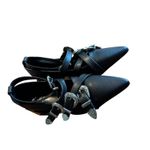 Guanghuiyuzu Black Pointed Toe Buckle Strappy Block Heels Women's Size 35 Photo 10