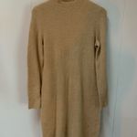J.Crew Mockneck Sweater-Dress in Extra-Soft Yarn Heather Camel Size Medium Photo 2
