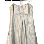 Alexia Admor Alexia for  Champagne Bow Front Mini Cocktail Dress Size Medium Photo 0