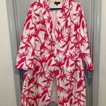 NWT John Meyer White/Pink Print Coat Jacket size 24W Photo 0