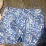 J MCLAUGHLIN LEXI Womens Sz 10 Blue White Peacock Floral Print Stretch Je… Photo 9