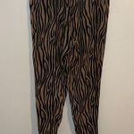 DKNY Fleece 2 piece Pajama set Black Top, animal tiger? print bottom size large Photo 4