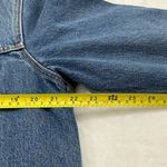 Levi's Levi’s Premium Blue Denim Sherpa Snap Button Long Trucker Jean Jacket Unisex S Photo 11