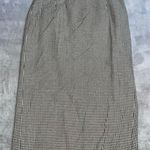 Rafaella Women's Vintage Silk Blend Gingham Midi Skirt, Size 14 Photo 0