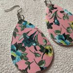 Charming Charlie Pink and blue shabby chic earrings Photo 1