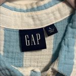 Gap  Casual Blue and White Striped Shirt Photo 1