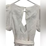 Club Monaco White Open Back V-neck Short Sleeve Jumpsuit Size 00 Photo 11