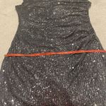 Laundry by Shelli Segal Silver Sequin Midi Ruched Dress Photo 13
