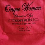 Onque Woman Pink Tank Top with Rhinestones NWT Sz 2X Hot Pink Embellished Tank Photo 3