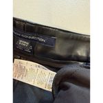 French Connection Pants Women 2 Black Faux Leather Slim Trouser Old Money Travel Photo 2