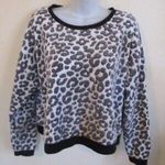 Juicy Couture  comfy soft cheetah crew sweater m $98 holiday Sherpa winter Photo 0