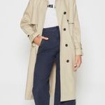 Joie  Alwena Trench Coat in Khaki Size XL NWT Photo 13
